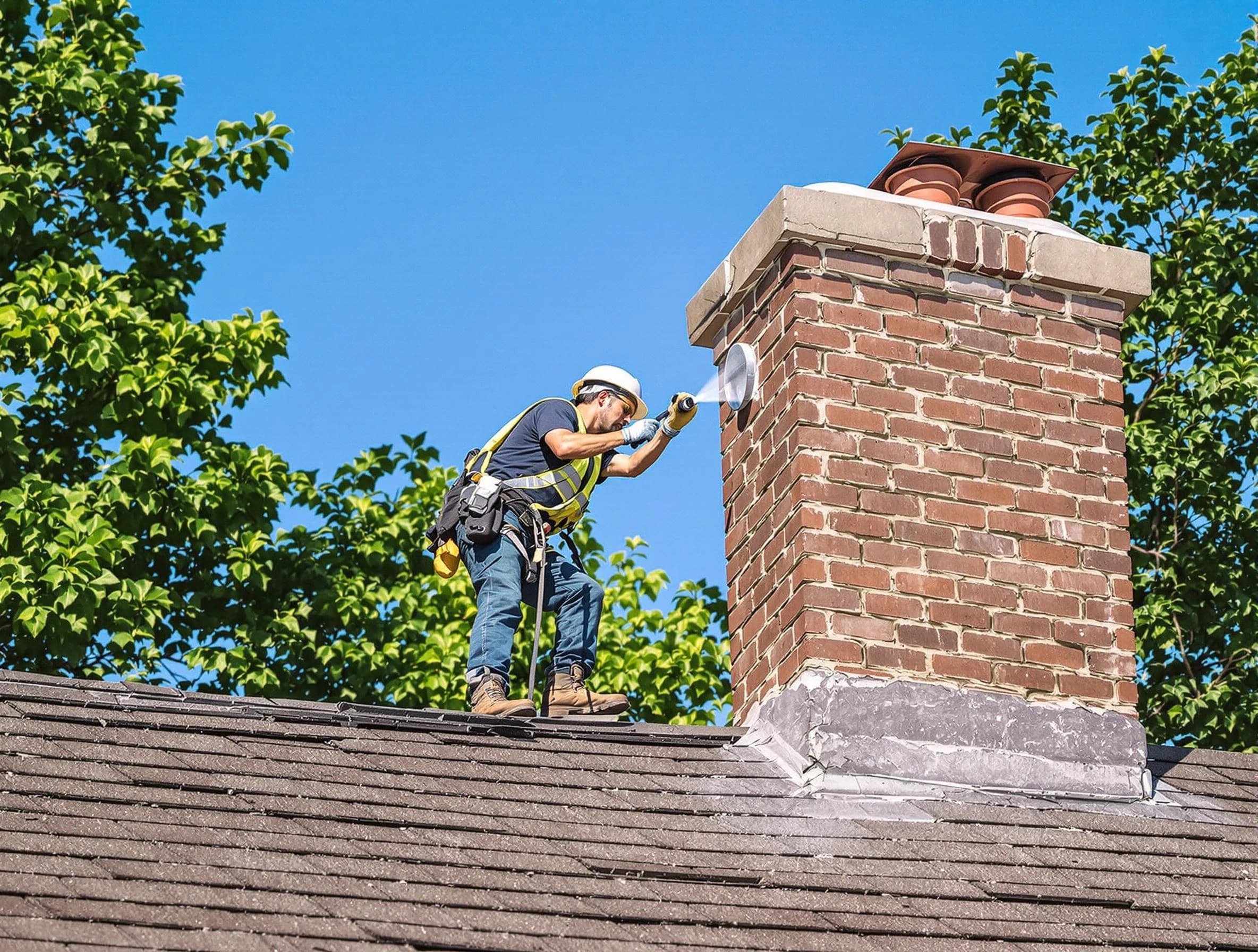 Four Square Mile Chimney Sweep performing an inspection with advanced tools in Four Square Mile, CO