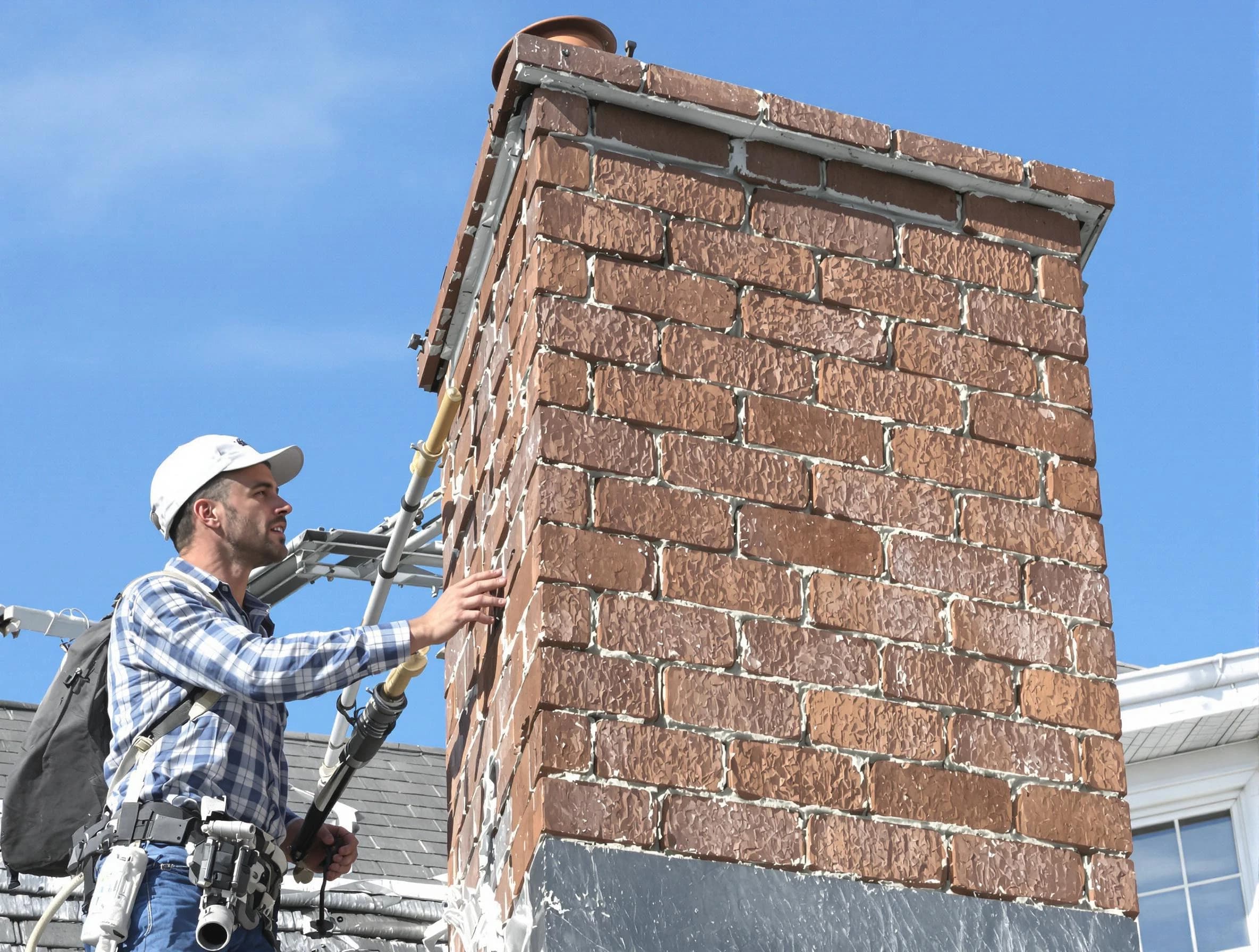 Brickwork for a chimney rebuild by Four Square Mile Chimney Sweep in Four Square Mile, CO