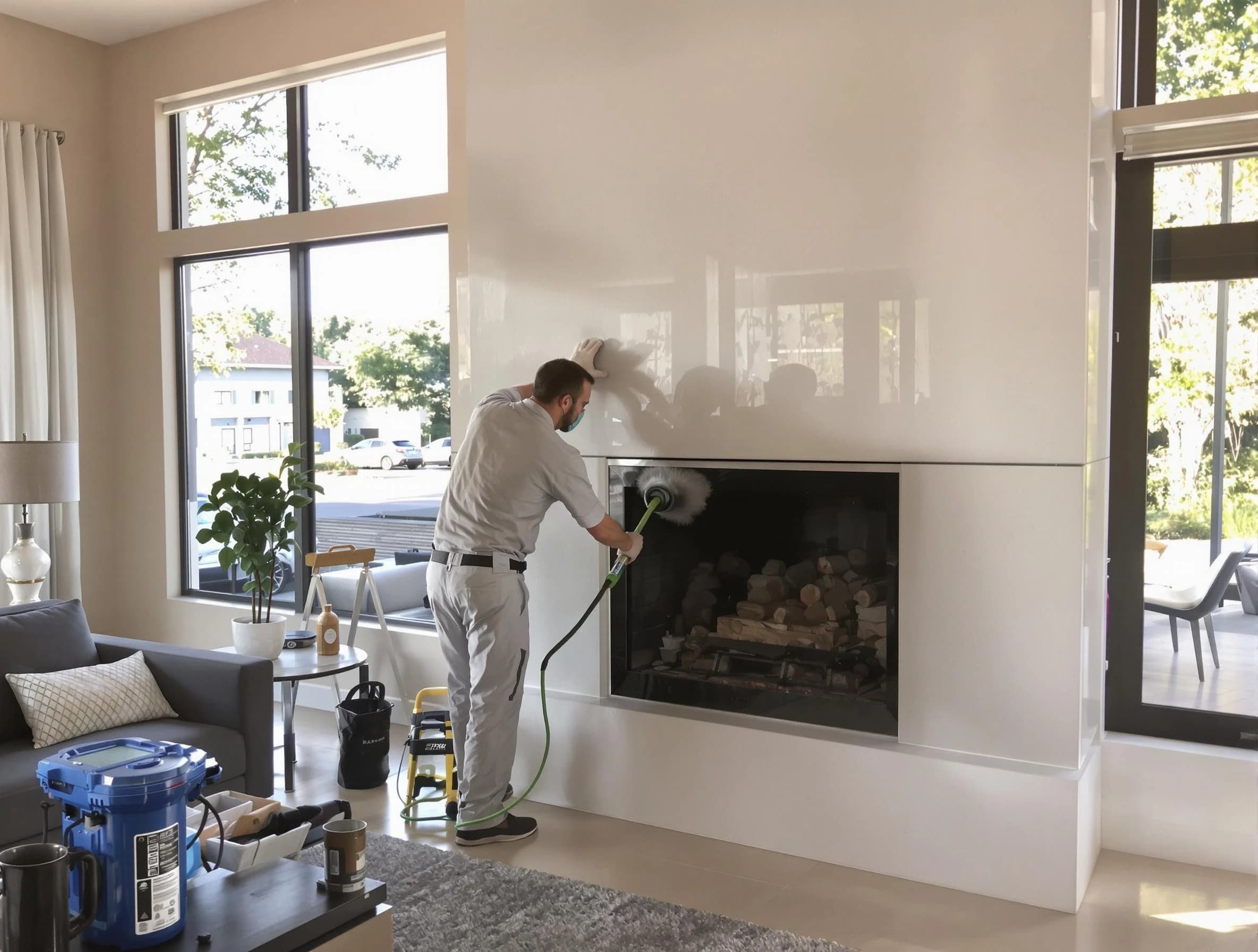 Four Square Mile Chimney Sweep performing thorough soot removal in Four Square Mile, CO