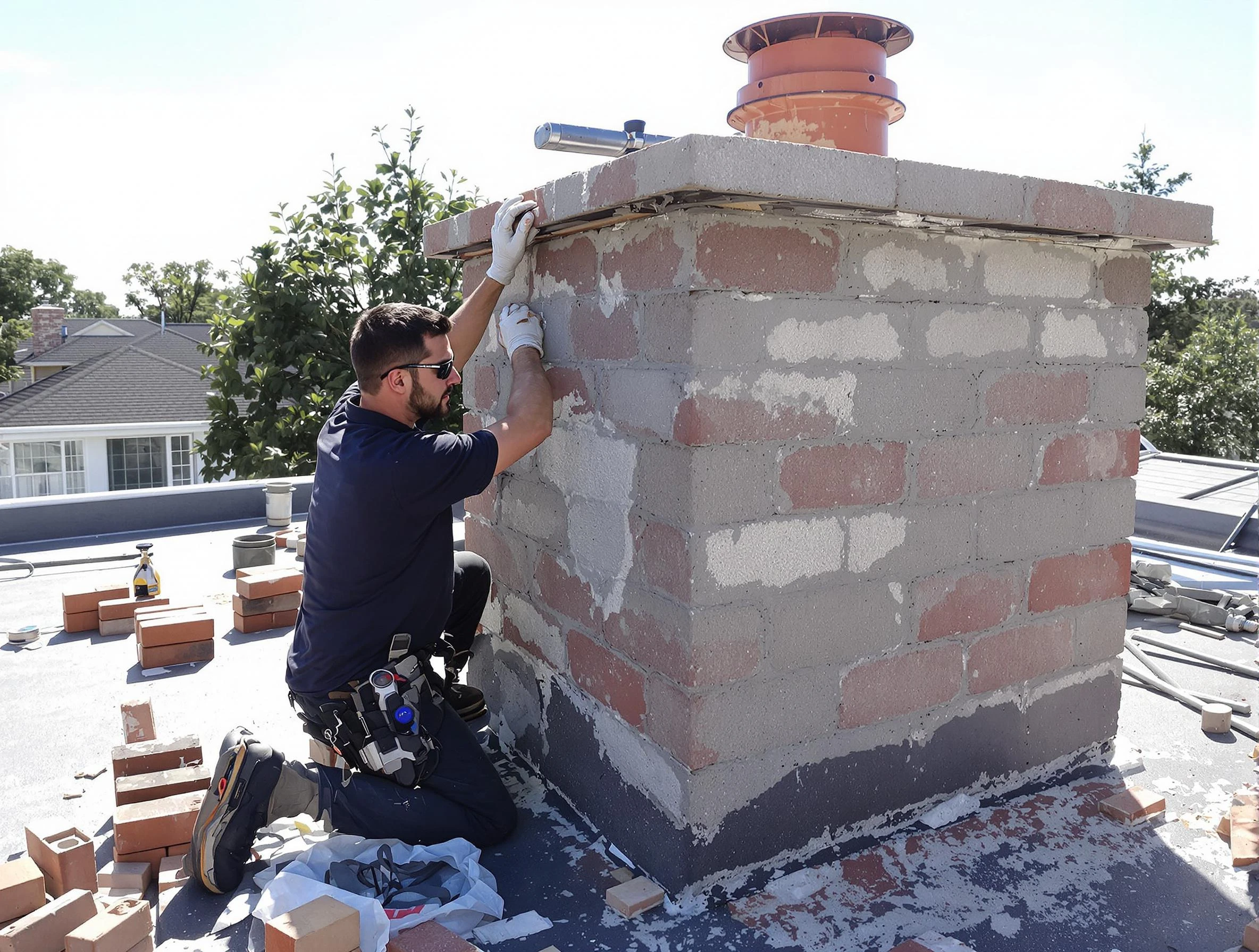 Advanced chimney repair process by Four Square Mile Chimney Sweep in Four Square Mile, CO